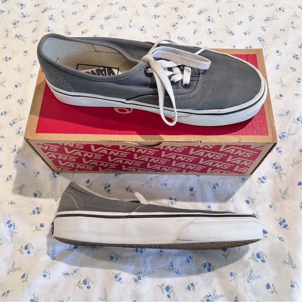 VANS (gray) pewter/black AUTHENTIC sneakers